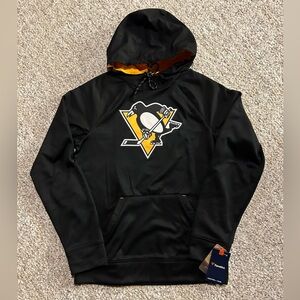 New Pittsburgh Penguins Black Fanatics Hoodie - Adults Size M  NWT